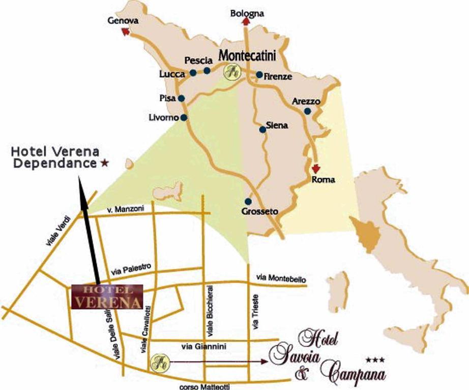 Verena Dependance Savoia & Campana Montecatini Terme Buitenkant foto